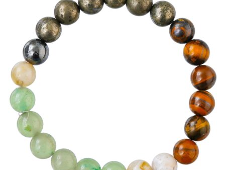 Money Magnet Bracelet for Women Men's Gifts - Protection Healing Crystal Bracelet - 8mm Gemstone Beaded Adjustable